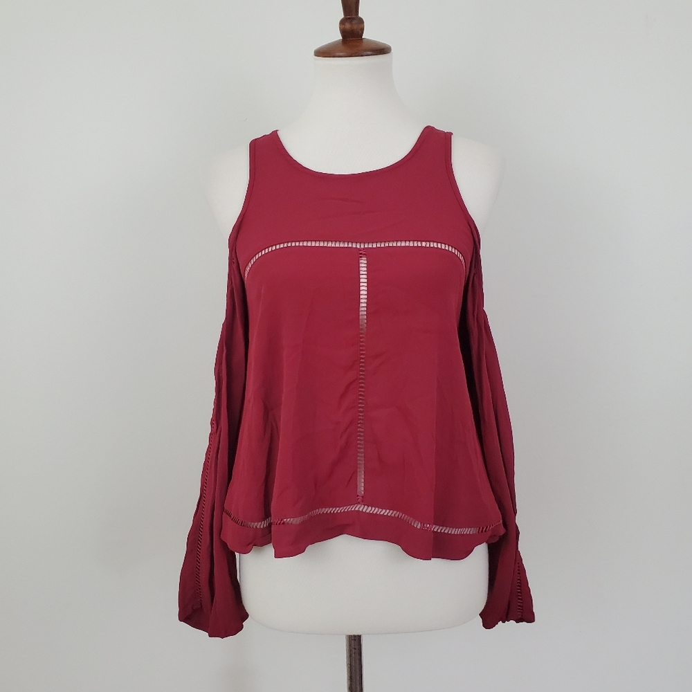 Lovers + Friends Cloud Break Cold Shoulder Top